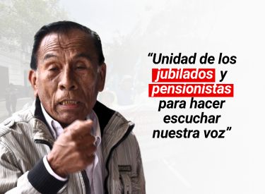 “Unidad de los jubilados y pensionistas para hacer escuchar nuestra voz”