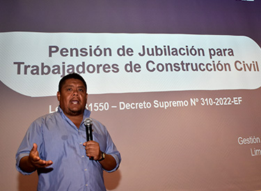 Jubilación en construcción civil